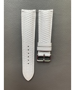 White Genuine Lizard Leather Watch Strap Band Custom Size 16 17 18 19 20... - $45.00