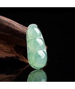 100% Untreated Grade A Authentic Light Green Jade Green Beans Pendant Ne... - £301.80 GBP