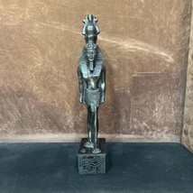 Ancient Egyptian statue of Pharaoh king Ramses II, Large heavy black solid stone - $149.00