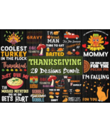 Thanksgiving Bundle SVG 20 Designs - $551.69 MXN
