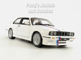 1988 BMW 3 Series M3 E30  1/24 Scale Diecast Model by Bburago - White - £25.80 GBP