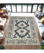 Hand knotted carpet 5x8 - $12,271.20 MXN