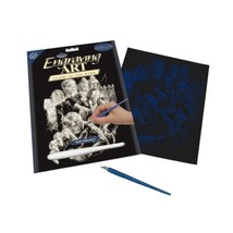 Royal &amp; Langnickel Glow In The Dark Engraving Art A4 Size Monster Design... - €11,29 EUR