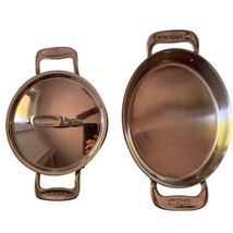 All-Clad Stainless Steel Mini 5&quot; .5 Qt Cocotte Dutch Oven w/ Lid &amp; 7&quot; Gr... - $596.05 MXN