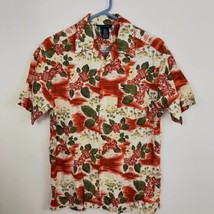 Tommy Hilfiger Mens Shirt XL Short Sleeve Button Up Flowers Hawaiian Spe... - £16.99 GBP