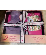 Betsey Johnson Pom Knit Hat &amp; Keychain Wallet Set LAVENDER MULTI-COLOR NEW - $59.71 CAD