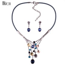 MS1504700 Fashion Jewelry Sets High Quality Necklace Earring Sets Crystal Neckla - £36.91 GBP