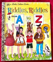 1976 Vintage Golden Book Riddles Riddles A to Z by Carl Memling 7th Prin... - $9.74 CAD