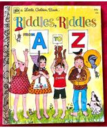 1976 Vintage Golden Book Riddles Riddles A to Z by Carl Memling 7th Prin... - €5,90 EUR