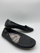 Cushe Charcoal Black Leather Slipper Slip On Comfort Shoes US Women&#39;s 8 - £11.28 GBP