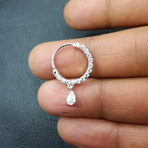 925 Silver Diamond Nose Ring, Gold Nath, Indian Jewelry, Bridal, Bollywood  - €18,22 EUR