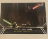 Star Wars Galactic Files Vintage Trading Card #DF-3 Yoda Vs Count Dooku - $2.96