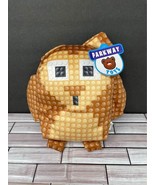 Brown Owl Bird Plush 9&quot; Stuffed Animal Brick Parkway Toys A&amp;A Global 201... - $14.66