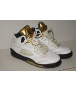 Nike Air Jordan 5 Retro GS Olympic Gold Coin White Black 440888-133 Size... - €34,01 EUR Nike Air Jordan 5 Retro GS Olympic Gold Coin White Black 440888-133 Size... - €34,01 EUR