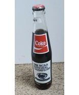 PENN STATE 1986 NCAA National Champions Coke Glass BOTTLE Joe Paterno UN... - $11.87