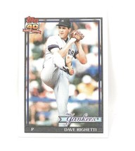 1991 Topps Baseball Card #410 - Dave Righetti - New York Yankees - Pitcher - £0.77 GBP