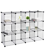 12 Cubes Storage Organizer Rack Shelving Metal Wire Shelves Storage Home... - £54.94 GBP