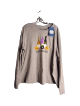 Life Is Good Gnomes Happy Fall Yall Womens Size 3Xl Tee Shirt Long Sleeve - $28.71