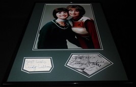 Laverne &amp; Shirley Cast Signed Framed 16x20 Photo Display JSA Williams &amp; Marshall - £235.35 GBP