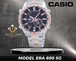 CASIO EDIFICE Men&#39;s Stainless Steel Analog/Digital watch ERA 600SG-1A9 - £91.17 GBP
