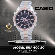 Casio Edifice Men&#39;s Stainless Steel Analog/Digital Watch Era 600SG-1A9 - £92.08 GBP