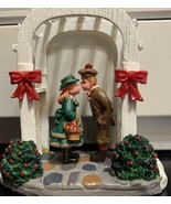 Lemax Village Collection Figure Figurine Kissing Couple &quot;MISTLETOE KISS&quot; - $19.68