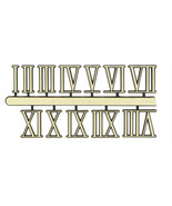 Roman Gold Clock Numerals -Numbers 1-12 - Stick On - Choose 7 Sizes!  - £2.31 GBP