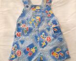Vintage One to Grow romper sz 12 months baby overalls summer sun beach p... - $13.00