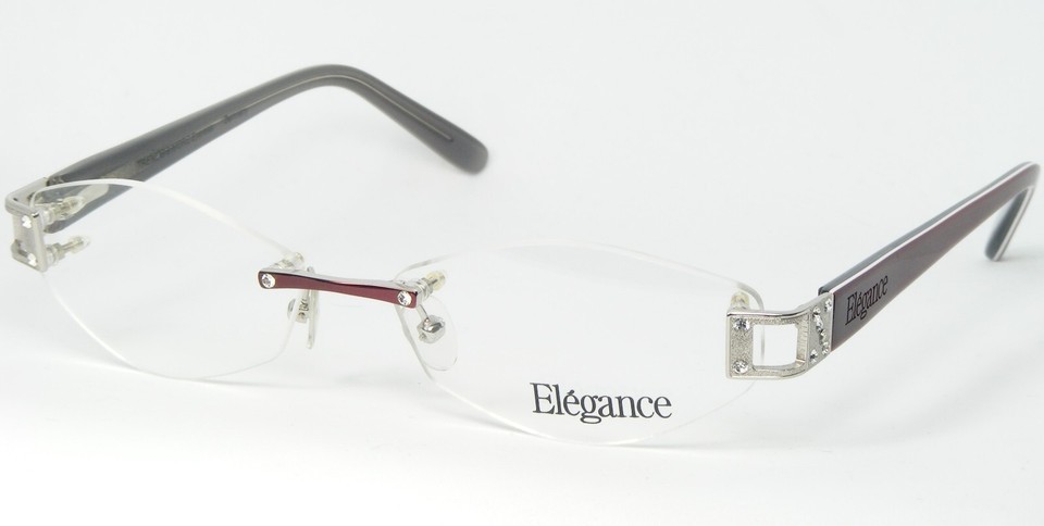 Trends &amp; Mehr Eleganz Paris 4709 K03 Bordeaux/Silber Brille 53-14-135mm - $75.48