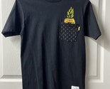 Neff Womens Small Black Pinapple Pocket T Shirt - $9.13