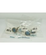 Set of 5 Atlas Homewares 229-BLU/BRN Blue Round Door Knob, Brushed Nickel - $752.48 MXN