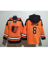 Men&#39;s Baltimore Orioles #8 Cal Ripken Jr. Orange Ageless Must-Have Lace-... - $75.99
