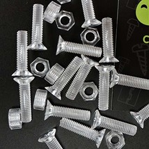 50 x Crosshead Countersunk Screws Nuts and bolts, Transparent Clear Plas... - £15.00 GBP
