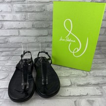 Sam Edelman Naomi Black Slip On Open Toe Adjustable Ankle Straps Sandals... - $40.94