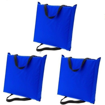Blue Boat Seat Cushions 3 Throwable Preservers Personal Flotation Device... - $56.31