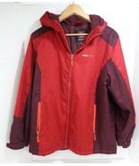 Swiss Tech Womens Red Maroon 2XL 18 Full Zip Pockets Hood - £16.83 GBP