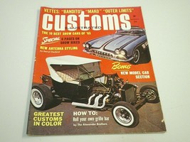 Customs Illustrated Magazine Sept 1965 Mako Shark Ii Corvette Show Cars Hot Rods - £12.58 GBP