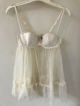 Victorias Secret White Sheer Lace Bra Cami Teddie Camisole Lingerie Top ... - $59.39
