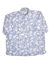 Big Dogs Hawaiian Shirt Mens XL Tropical Short Sleeve Button Down Palm Tree - £17.79 GBP