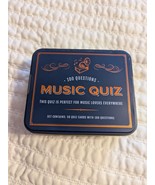 Music Quiz Trivia Card &amp; Timer Game 100 Questions In Tin Box For Music L... - $5.93