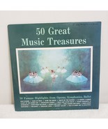 50 Great Music Treasures LP 33 RPM 2- Record Album Set 12&quot; Classical Stereo - $103.01 MXN