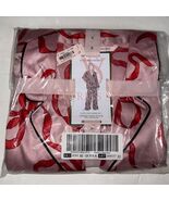 New Victoria's Secret Satin Pajama Set Chalk Rose Bows Pink Red Bows Size S - $1,621.41 MXN