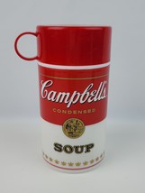 Vintage 1998 Campbell&#39;s Soup Plastic thermos with lid Soup Can plastic - £8.09 GBP