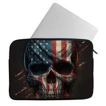 Skull 2-Sided Print Mac Book Pro 14&quot; Sleeve - USA Print Laptop Sleeve - Graphic  - £27.66 GBP