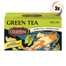 3x Boxes Celestial Seasonings Decaf Green Tea Antioxidant | 20 Bags Each | 1.3oz - £17.26 GBP
