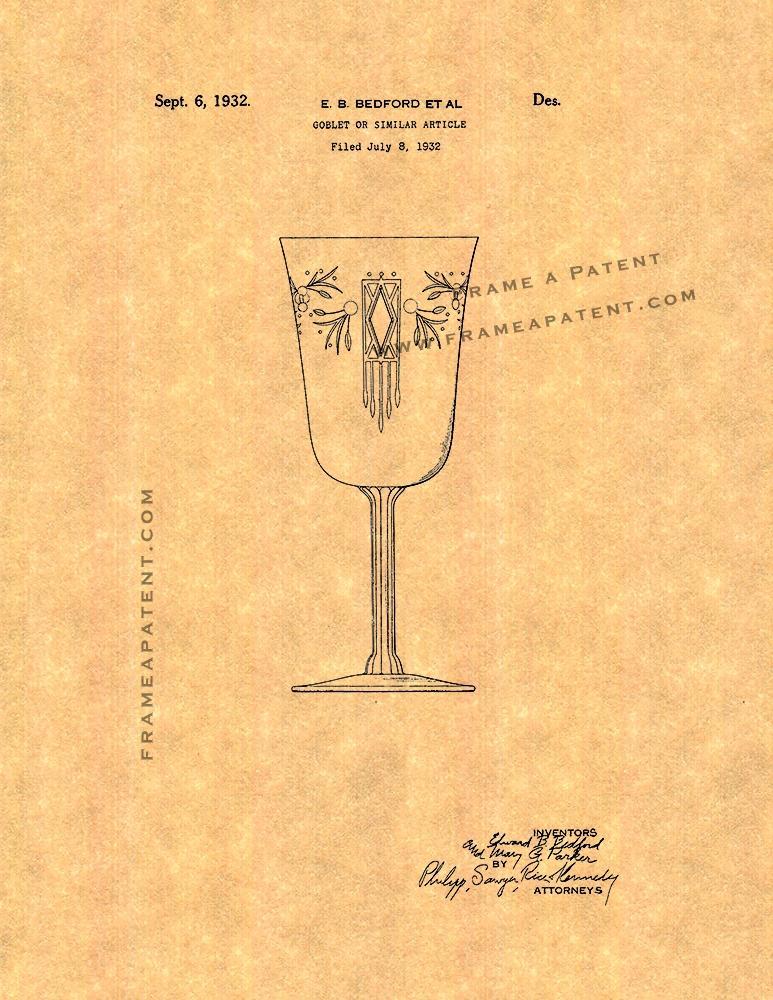 Goblet Patent Print