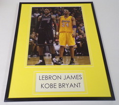 Lebron James Kobe Bryant Lakers Framed 11x14 Photo Display  - £27.68 GBP