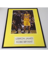 Lebron James Kobe Bryant Lakers Framed 11x14 Photo Display  - £27.23 GBP