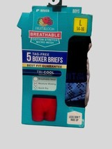 Boys Size L 14/16  Fruit Of The Loom Boxer Briefs Set Of 4 NEW In Package - $8.42