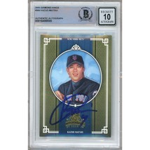 Kazuo Matsui New York Mets Autographed 2005 Diamond Kings #364 BGS Auto 10 Slab - £79.92 GBP